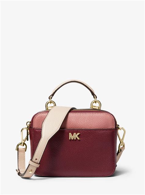 michael michael kors mott mini color block pebbled leather crossbody|Michael Kors Mott Mini Color.